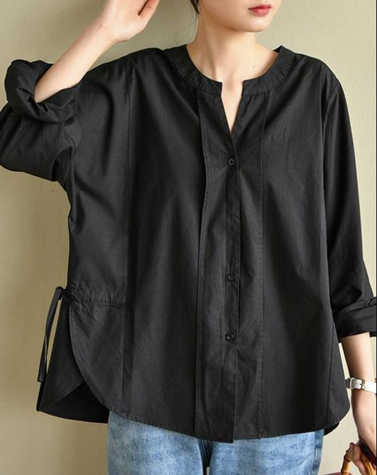 Black Loose Top for Girls