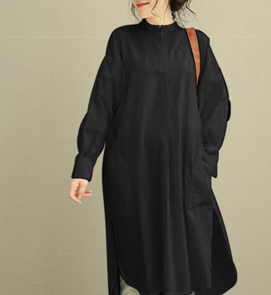 BLACK CASUAL KURTA FOR WOMEN